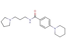 4-(1-piperidinyl)-N-[3-(1-pyrrolidinyl)propyl]benzamide
