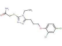 2-({5-[3-(2,4-dichlorophenoxy)propyl]-4-ethyl-4H-1,2,4-triazol-3-yl}thio)acetamide