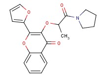 2-(2-furyl)-3-[1-methyl-2-oxo-2-(1-pyrrolidinyl)ethoxy]-4H-chromen-4-one