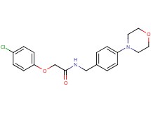 2-(4-chlorophenoxy)-N-[4-(4-morpholinyl)benzyl]acetamide