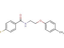 4-fluoro-N-[2-(4-methylphenoxy)ethyl]benzamide
