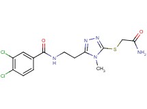 N-(2-{5-[(2-amino-2-oxoethyl)thio]-4-methyl-4H-1,2,4-triazol-3-yl}ethyl)-3,4-dichlorobenzamide