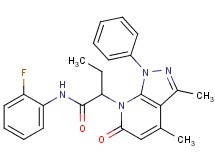 2-(3,4-dimethyl-6-oxo-1-phenyl-1,6-dihydro-7H-pyrazolo[3,4-b]pyridin-7-yl)-N-(2-fluorophenyl)butanamide