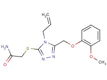 2-({4-allyl-5-[(2-methoxyphenoxy)methyl]-4H-1,2,4-triazol-3-yl}thio)acetamide