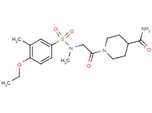 1-{N-[(4-ethoxy-3-methylphenyl)sulfonyl]-N-methylglycyl}-4-piperidinecarboxamide