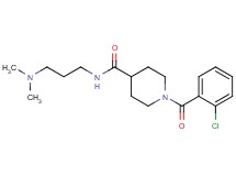 1-(2-chlorobenzoyl)-N-[3-(dimethylamino)propyl]-4-piperidinecarboxamide