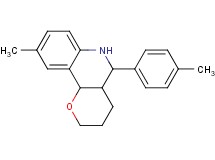 9-methyl-5-(4-methylphenyl)-3,4,4a,5,6,10b-hexahydro-2H-pyrano[3,2-c]quinoline