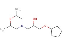 1-(cyclopentyloxy)-3-(2,6-dimethyl-4-morpholinyl)-2-propanol hydrochloride