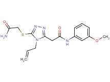 2-{4-allyl-5-[(2-amino-2-oxoethyl)thio]-4H-1,2,4-triazol-3-yl}-N-(3-methoxyphenyl)acetamide