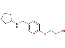 2-{4-[(cyclopentylamino)methyl]phenoxy}ethanol hydrochloride