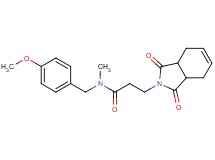 3-(1,3-dioxo-1,3,3a,4,7,7a-hexahydro-2H-isoindol-2-yl)-N-(4-methoxybenzyl)-N-methylpropanamide
