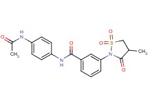 N-[4-(acetylamino)phenyl]-3-(4-methyl-1,1-dioxido-3-oxo-2-isothiazolidinyl)benzamide
