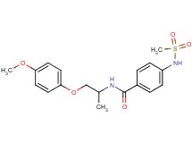 N-[2-(4-methoxyphenoxy)-1-methylethyl]-4-[(methylsulfonyl)amino]benzamide