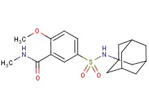 5-[(1-adamantylamino)sulfonyl]-2-methoxy-N-methylbenzamide