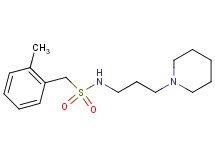 1-(2-methylphenyl)-N-[3-(1-piperidinyl)propyl]methanesulfonamide