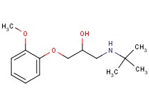 1-(tert-butylamino)-3-(2-methoxyphenoxy)-2-propanol hydrochloride