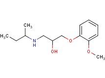 1-(sec-butylamino)-3-(2-methoxyphenoxy)-2-propanol hydrochloride