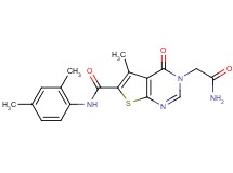 3-(2-amino-2-oxoethyl)-N-(2,4-dimethylphenyl)-5-methyl-4-oxo-3,4-dihydrothieno[2,3-d]pyrimidine-6-carboxamide