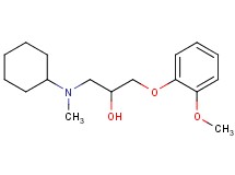 1-[cyclohexyl(methyl)amino]-3-(2-methoxyphenoxy)-2-propanol hydrochloride
