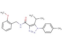 5-isopropyl-N-(2-methoxybenzyl)-1-(4-methylphenyl)-1H-1,2,3-triazole-4-carboxamide