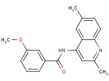 N-(2,6-dimethyl-4-quinolinyl)-3-methoxybenzamide