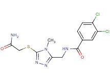 N-({5-[(2-amino-2-oxoethyl)thio]-4-methyl-4H-1,2,4-triazol-3-yl}methyl)-3,4-dichlorobenzamide