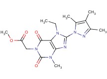 methyl [7-ethyl-3-methyl-2,6-dioxo-8-(3,4,5-trimethyl-1H-pyrazol-1-yl)-2,3,6,7-tetrahydro-1H-purin-1-yl]acetate