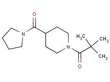 1-(2,2-dimethylpropanoyl)-4-(1-pyrrolidinylcarbonyl)piperidine
