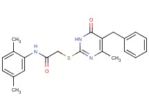2-[(5-benzyl-4-methyl-6-oxo-1,6-dihydro-2-pyrimidinyl)thio]-N-(2,5-dimethylphenyl)acetamide