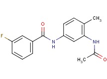 N-[3-(acetylamino)-4-methylphenyl]-3-fluorobenzamide