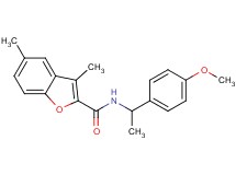 N-[1-(4-methoxyphenyl)ethyl]-3,5-dimethyl-1-benzofuran-2-carboxamide