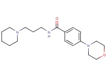 4-(4-morpholinyl)-N-[3-(1-piperidinyl)propyl]benzamide
