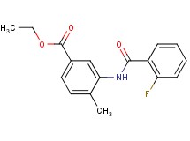 ethyl 3-[(2-fluorobenzoyl)amino]-4-methylbenzoate