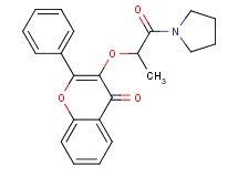 3-[1-methyl-2-oxo-2-(1-pyrrolidinyl)ethoxy]-2-phenyl-4H-chromen-4-one