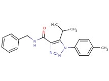N-benzyl-5-isopropyl-1-(4-methylphenyl)-1H-1,2,3-triazole-4-carboxamide