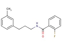 2-fluoro-N-[3-(3-methylphenyl)propyl]benzamide