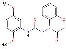 N-(2,5-dimethoxyphenyl)-2-(3-oxo-2,3-dihydro-4H-1,4-benzoxazin-4-yl)acetamide