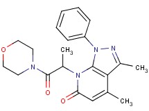 3,4-dimethyl-7-[1-methyl-2-(4-morpholinyl)-2-oxoethyl]-1-phenyl-1,7-dihydro-6H-pyrazolo[3,4-b]pyridin-6-one