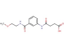 4-[(3-{[(2-methoxyethyl)amino]carbonyl}phenyl)amino]-4-oxobutanoic acid