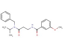 N-{3-[benzyl(isopropyl)amino]-3-oxopropyl}-3-methoxybenzamide