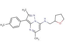 2,5-dimethyl-3-(4-methylphenyl)-N-(tetrahydro-2-furanylmethyl)pyrazolo[1,5-a]pyrimidin-7-amine