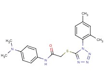 N-[4-(dimethylamino)phenyl]-2-{[1-(2,4-dimethylphenyl)-1H-tetrazol-5-yl]thio}acetamide