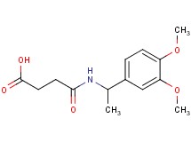 4-{[1-(3,4-dimethoxyphenyl)ethyl]amino}-4-oxobutanoic acid