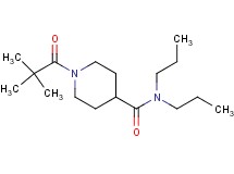 1-(2,2-dimethylpropanoyl)-N,N-dipropyl-4-piperidinecarboxamide