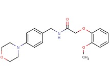 2-(2-methoxyphenoxy)-N-[4-(4-morpholinyl)benzyl]acetamide