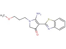 5-amino-4-(1,3-benzothiazol-2-yl)-1-(3-methoxypropyl)-1,2-dihydro-3H-pyrrol-3-one
