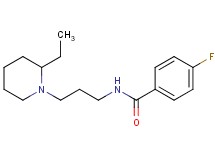N-[3-(2-ethyl-1-piperidinyl)propyl]-4-fluorobenzamide