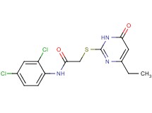 N-(2,4-dichlorophenyl)-2-[(4-ethyl-6-oxo-1,6-dihydro-2-pyrimidinyl)thio]acetamide