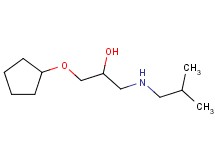 1-(cyclopentyloxy)-3-(isobutylamino)-2-propanol hydrochloride