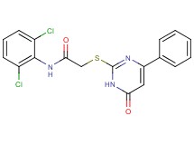 N-(2,6-dichlorophenyl)-2-[(6-oxo-4-phenyl-1,6-dihydro-2-pyrimidinyl)thio]acetamide